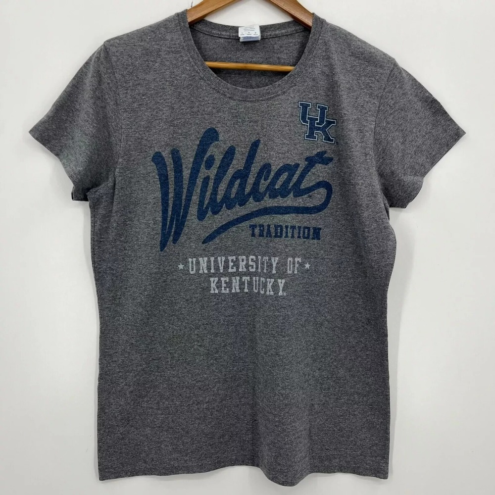 Gildan University of Kentucky Wildcats T-Shirt Gray Large NCAA Fan Gear